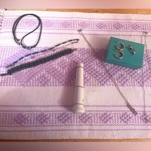 Sterling silver and beaded jewelry lot